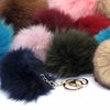 Fluffy Ball with keyring 8cm