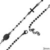 Stainless Steel Rosary Bracelet with Balls 3mm