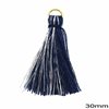 Tassel with Silver Thread and Jump Ring 30mm