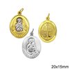 Silver 925  Pendant Holy Mary 20x15mm