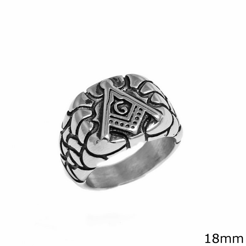Stainless Steel Male Ring Diabetes 18mm
