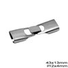 Brass Snap Lock Clasp 43x13mm