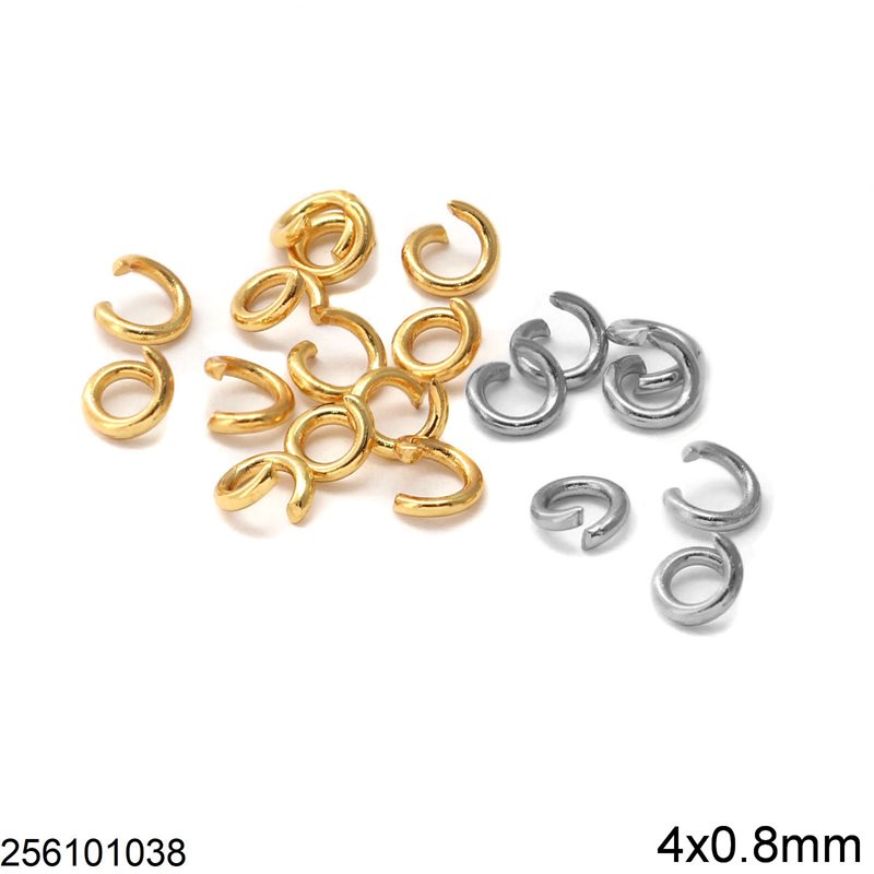 Stainless Steel Jump Ring 4x0.8mm