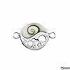Silver 925 Shiva's Eye Lacy Pendant & Spacer 15mm