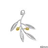 Silver 925 Pendant Olive Branch 42mm