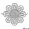 Εξάρτημα Ασημένιο 925 Λουλούδι Δαντελωτό 46mm