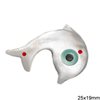 Mop-shell Spacer Dolphin 25x19mm