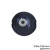 Ceramic Evil Eye Bead 25x10mm with 2mm Hole