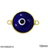 Silver 925 Spacer Murano Evil Eye 10mm