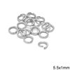 Iron Jump Ring Hard Wire 5-5.5x1mm