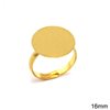 Brass Ring with Flat Base 16mm Open