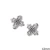 Silver 925 Bead Cross 12mm