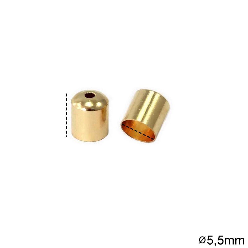 Brass Cap with hole 5,5mm