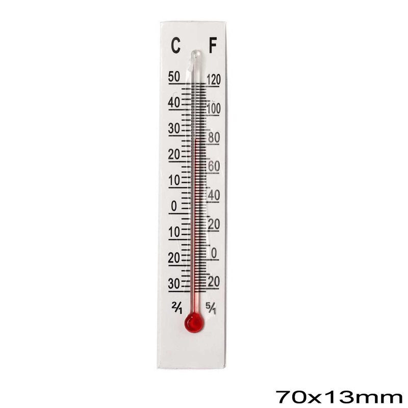 Thermometer on paper 70x12mm