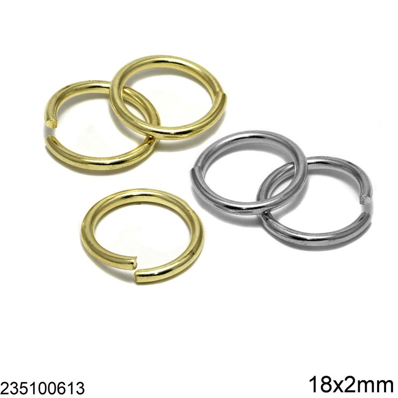 Brass Jump Ring Soft Wire 18x2mm