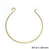 Brass Wire Bangle Bracelet for Spacer 1.5mm