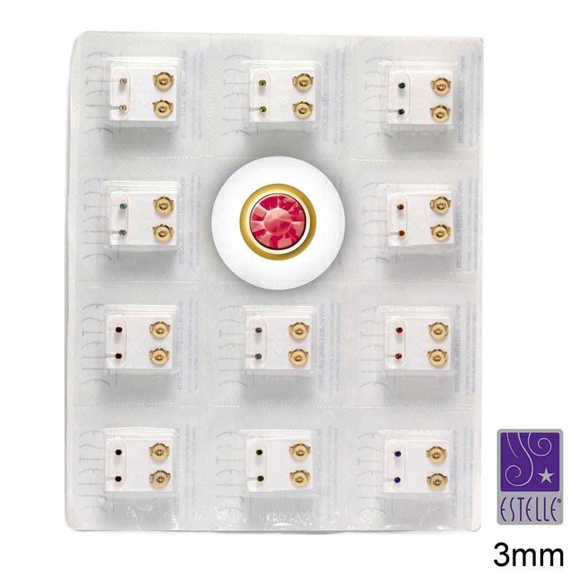 Ear Piercing Studs 3mm