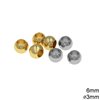 Stainless Steel Bead 6mm with 3mm hole