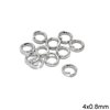 Iron Jump Ring Hard Wire 4x0.7x0.8mm