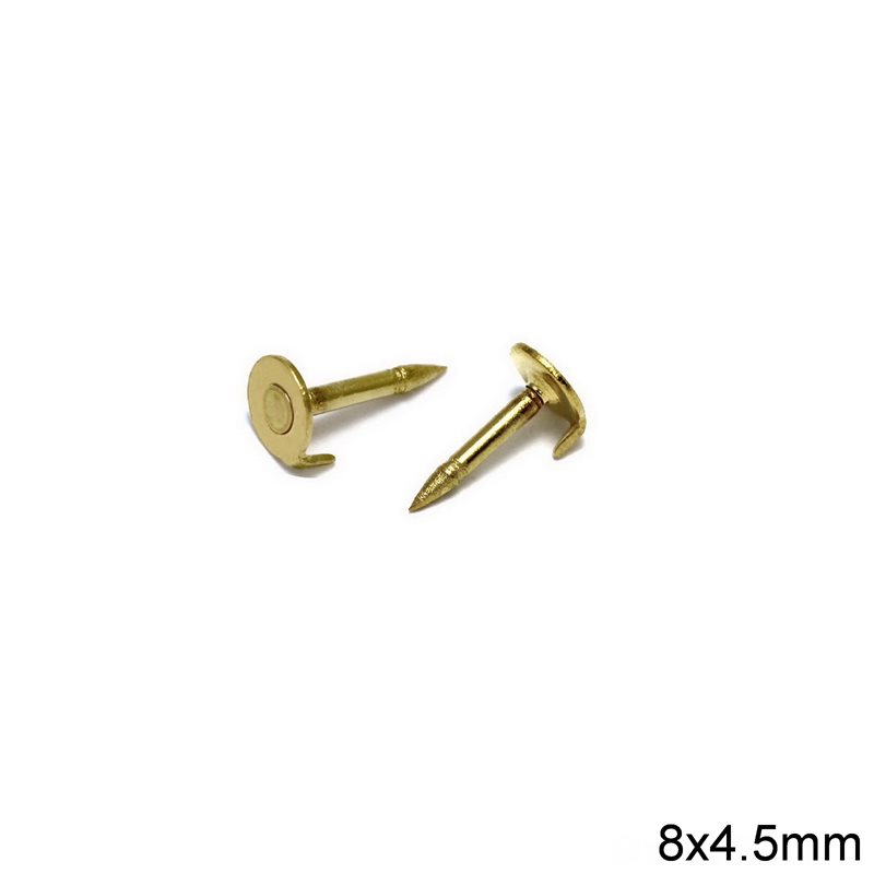 Nail with Base for Pin Backs 8x4.5mm