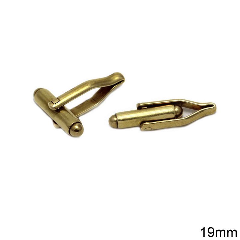 Brass Cufflink 19mm