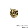 Casting Bead Owl 10.6x10.4mm Hole 2mm