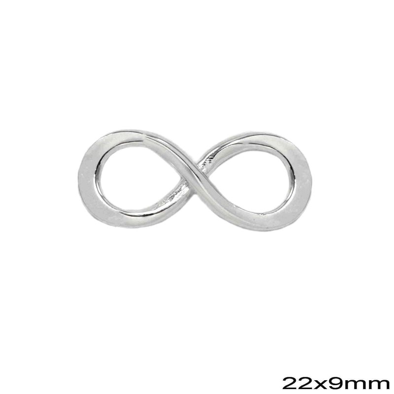Silver 925 Pendant Infinity 22x9mm