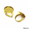 Brass Ring with Cup 18mm