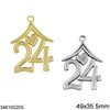 2024 New Years Lucky Charm House "24" 49x35.5mm