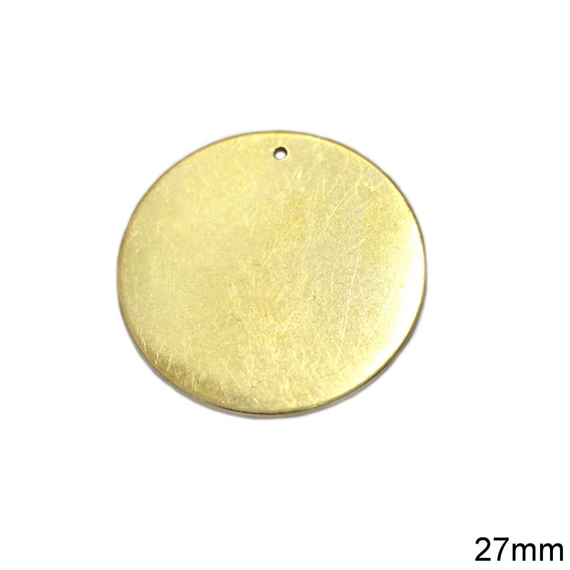 Brass Stamped Full Circle 27mm
