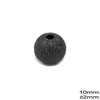 Brass Round Hollow Bead Stardust 10mm with 2mm hole