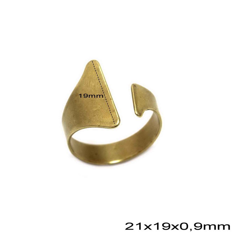 Brass Ring Base 21x19x0,9mm