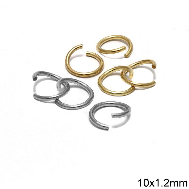Brass Jump Ring  10x1.2mm