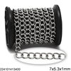 Αλυσίδα Σιδερένια Γκουρμέτ 7x5.3x1mm