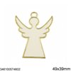 Γούρι Διακοσμητικό Χυτό Κρεμαστό Άγγελος με Σμάλτο 49x39mm