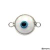 Silver 925 Spacer Evil Eye Murano 8mm