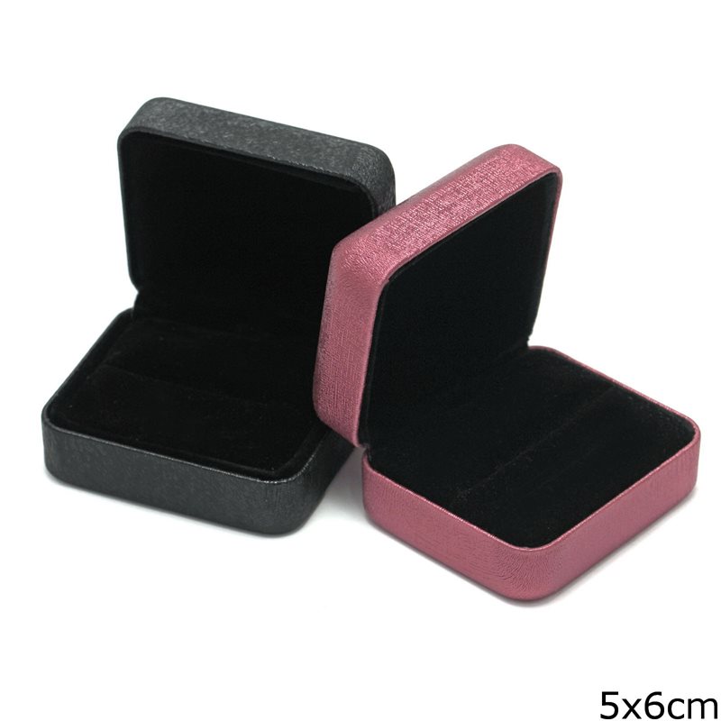 Leather Packaging Box Brushed Finish 5x6cm