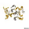 Brass Clamshell Bead Tip 4mm