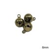 Copper Round Jingle Bell 6mm