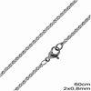 Stainless Steel Rolo Chain 2x0.8mm