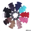 Triple Layered Tassel with Markasite 60mm