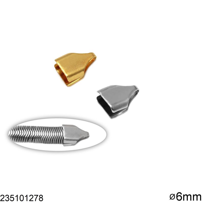 Stainless Steel Chain End for Flat Chain 6mm