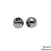 Brass Bead 7mm with Hole 3-4mm