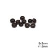 Wooden Bead 4-5x3mm with 1.5mm hole