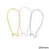 Brass Kidney Earring Hook 25mm