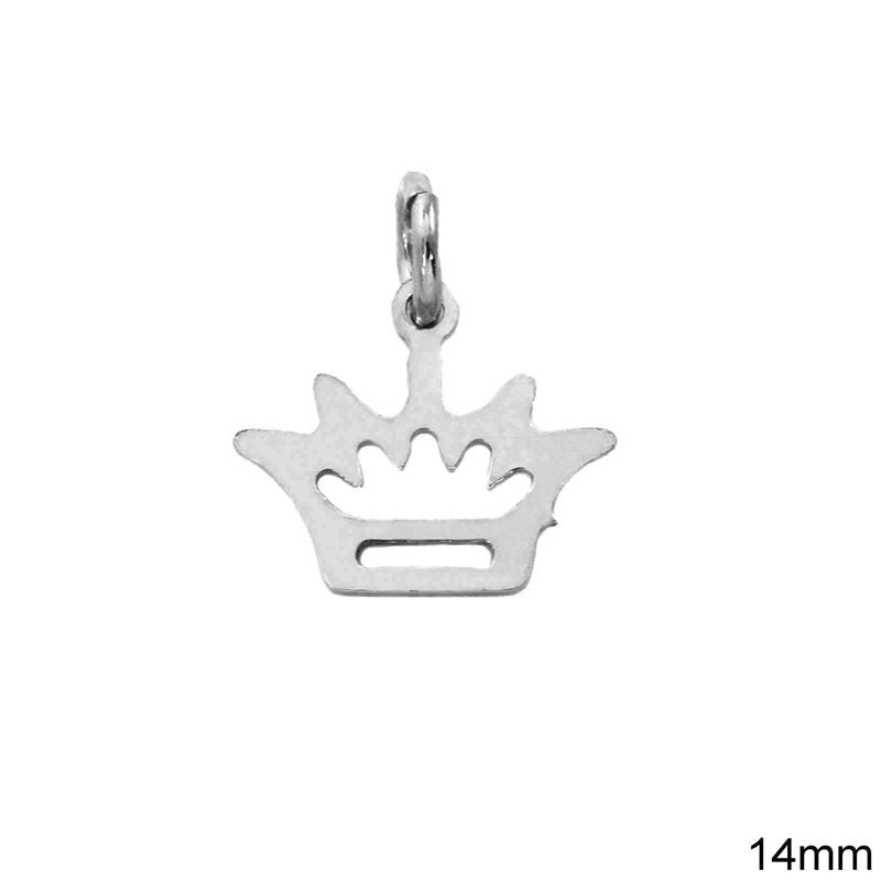 Silver 925 Pendant  Crown 14mm