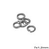 Brass Jump Ring Hard Wire 7x1.2mm 