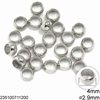 Brass Crimp Beads 4mm with Hole 2.5mm