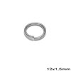 Iron Jump Ring Hard Wire 12x1.5mm