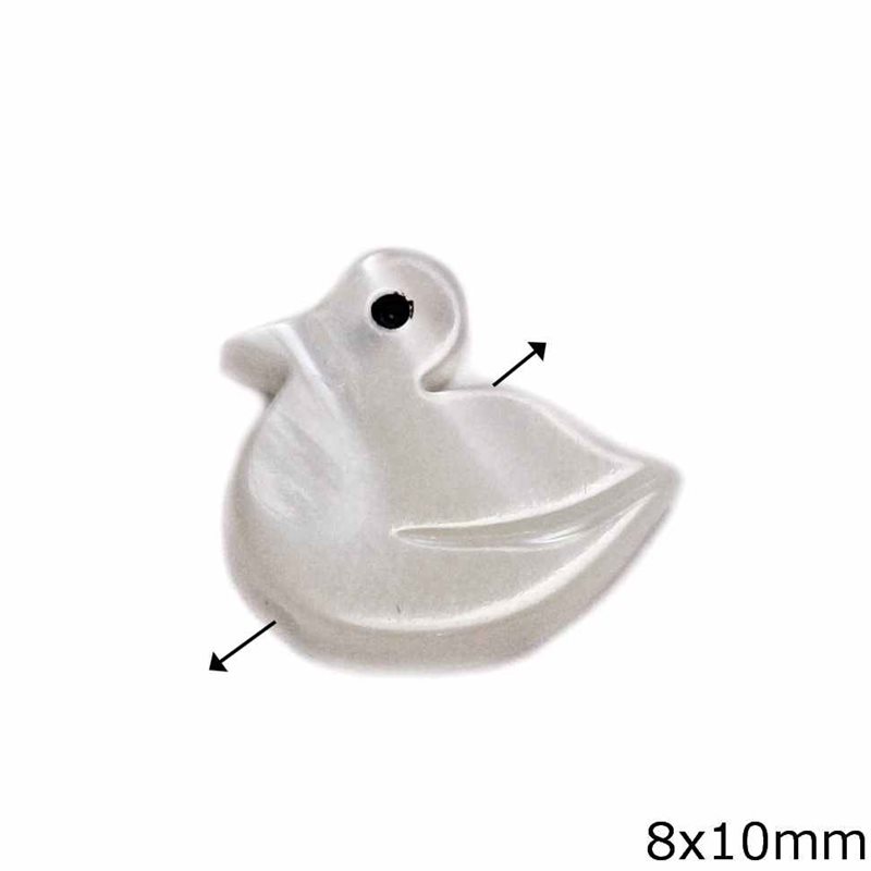 Mop-shell Bead Duck 8x10mm